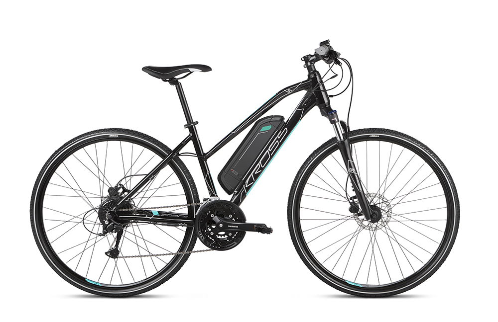 Kross Evado Hybrid 1.0 D 28 L elektromos Trekking kerékpár bla_tu