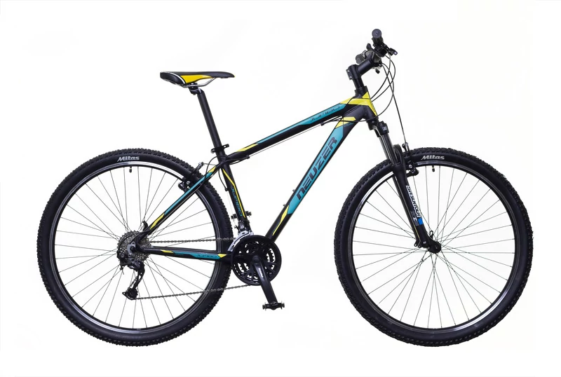Neuzer jumbo sport férfi MTB kerékpár fekete/ türkiz-sárga 21