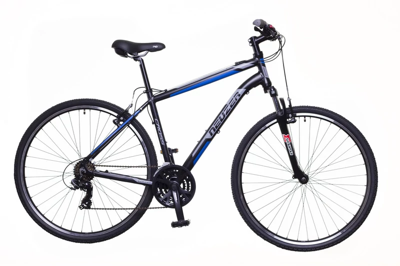 Neuzer x100 férfi Cross trekking kerékpár fekete/kék-szürke 19