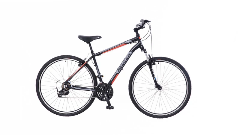 Neuzer x100 férfi Cross trekking kerékpár fekete/piros-szürke 17