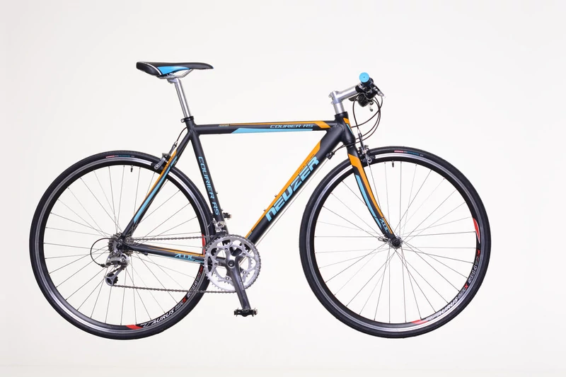 Neuzer courier rs Fitness kerékpár fekete/cián- narancs 58 cm