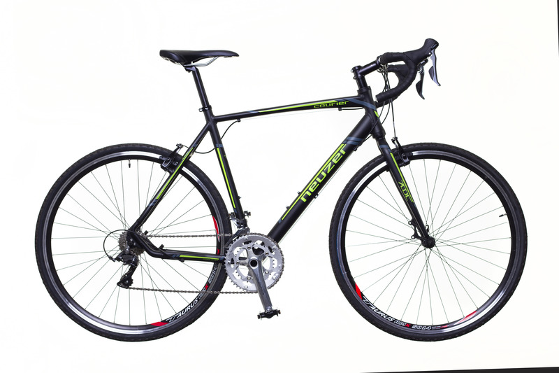 Neuzer courier cx Gravel kerékpár fekete/zöld-szürke matt 56 cm