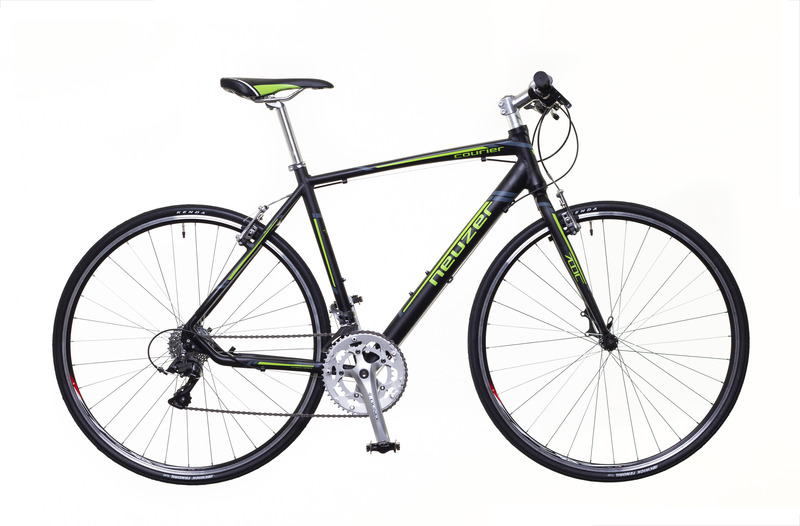 Neuzer courier dt Fitness kerékpár fekete/zöld- szürke 50 cm matt