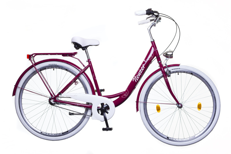 Neuzer balaton premium 26 n3 női városi kerékpár padlizsán/fehér-barna