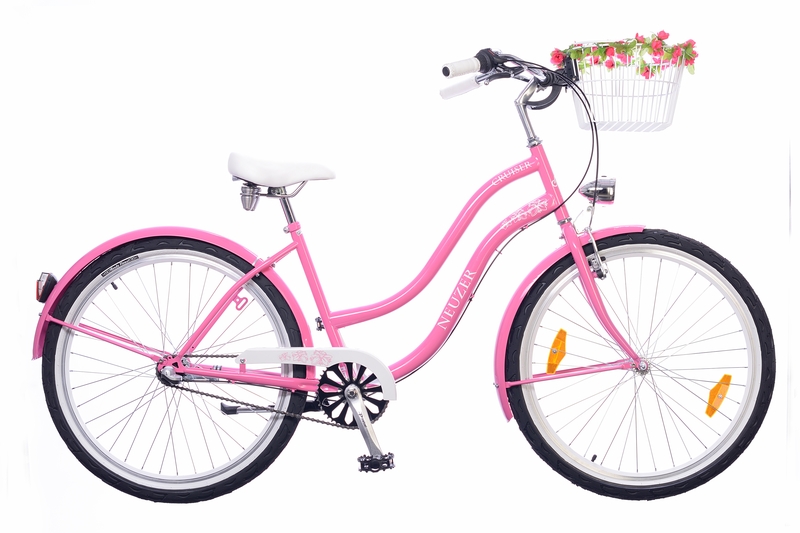 Neuzer picnic női városi kerékpár pink/fehér