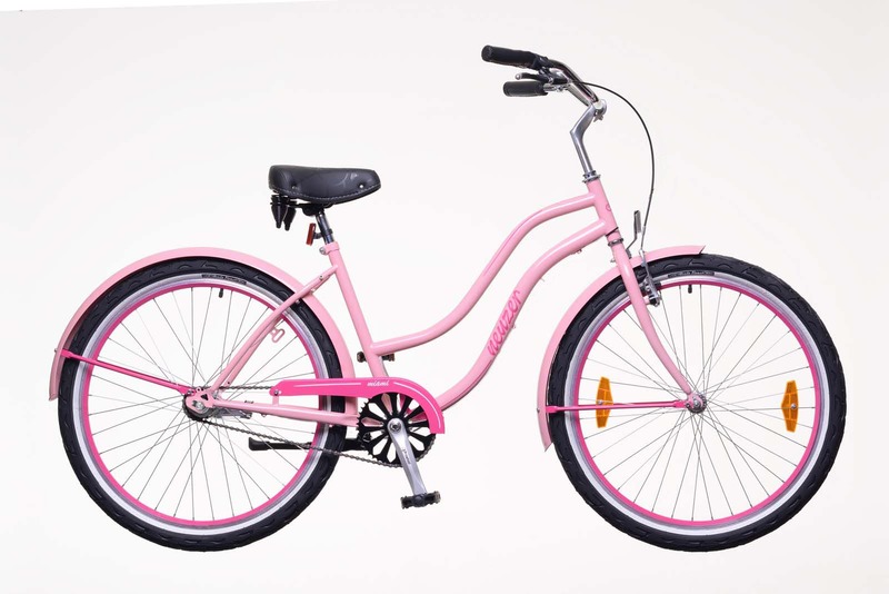 Neuzer sunset női városi kerékpár rózsaszín/magenta