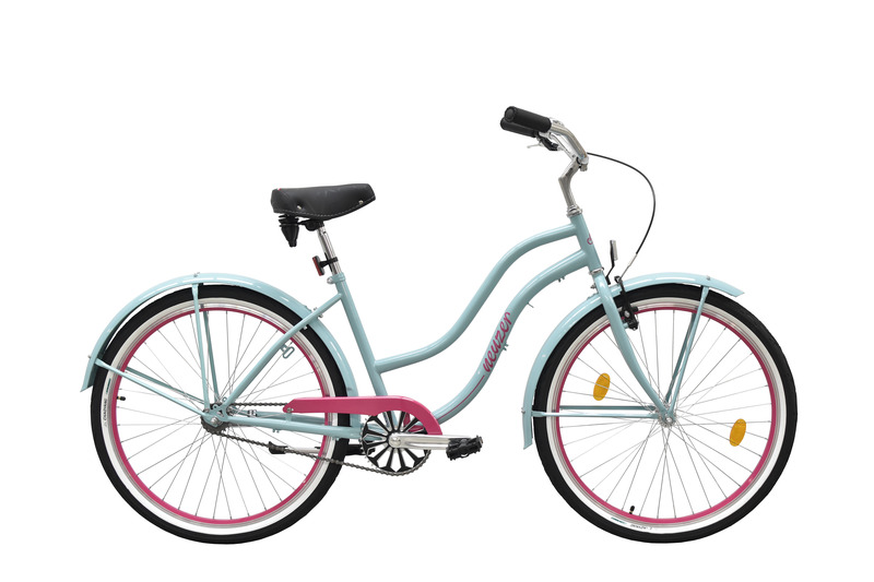 Neuzer sunset női városi kerékpár celeste/pink