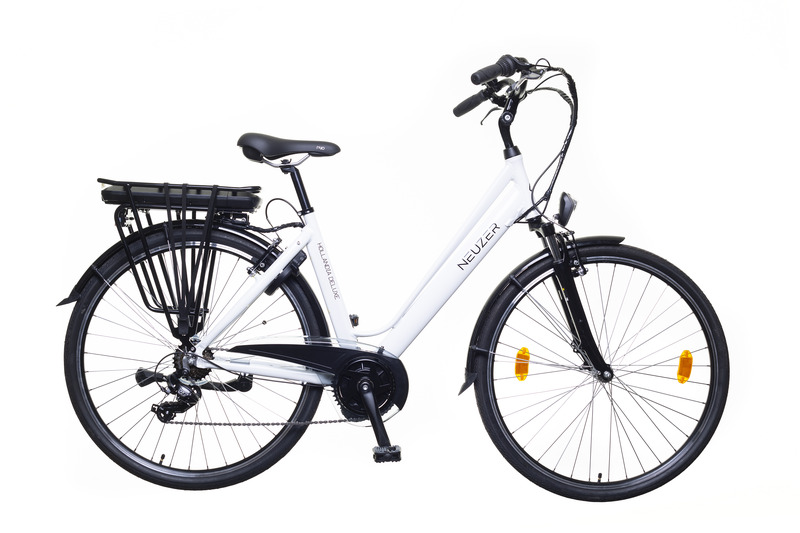 Neuzer hollandia delux női elektromos városi kerékpár 18 fehér/fekete