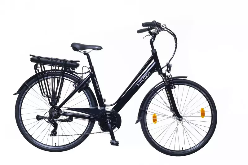 Neuzer hollandia delux női elektromos városi kerékpár 19,5 fekete/fehér