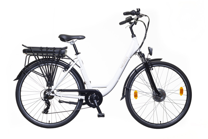 Neuzer lido női 19,5 elektromos városi kerékpár fehér/barna