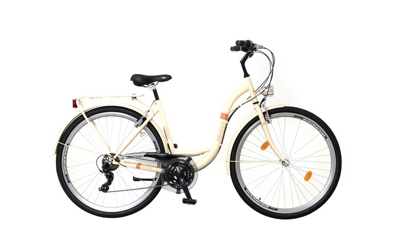 Neuzer ravenna 30 női városi kerékpár krém/narancs 19