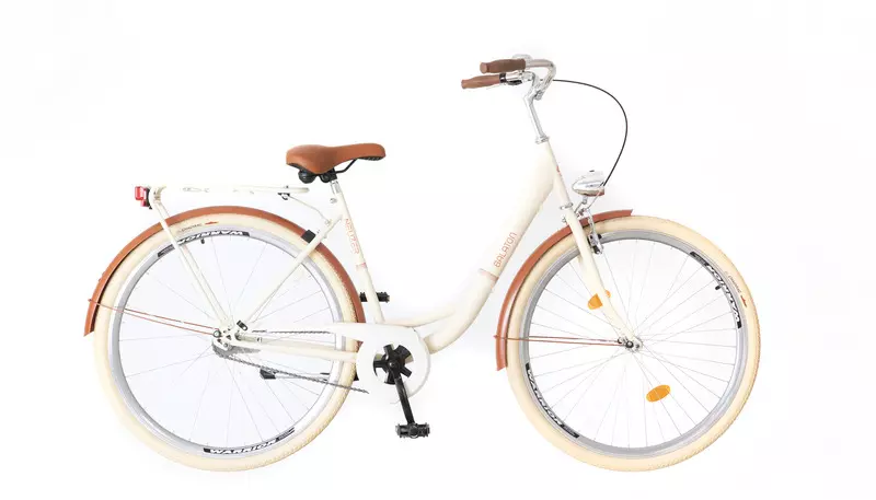 Neuzer balaton premium 28 n3 női városi kerékpár krém/barna