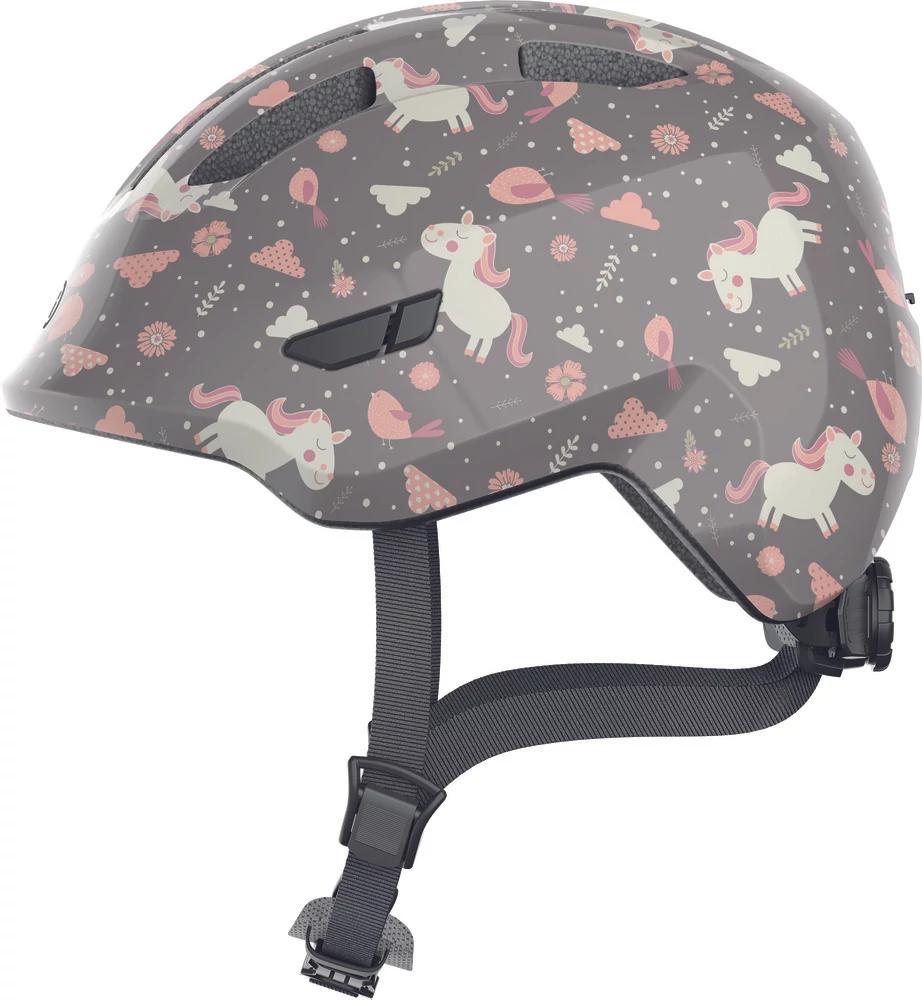ABUS kerékpáros gyerek sisak Smiley 3.0, In-Mold, grey horse, M (50-55 cm)