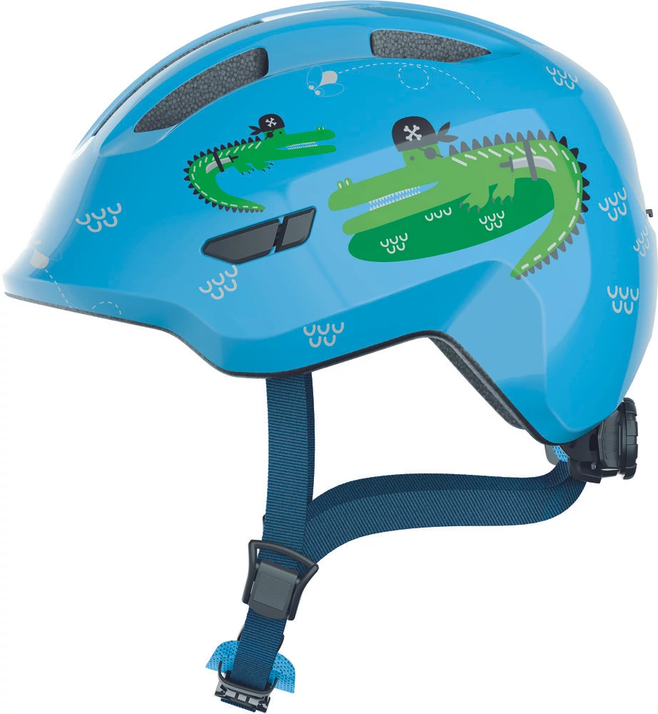 ABUS kerékpáros gyerek sisak Smiley 3.0, In-Mold, blue croco, S (45-50 cm)