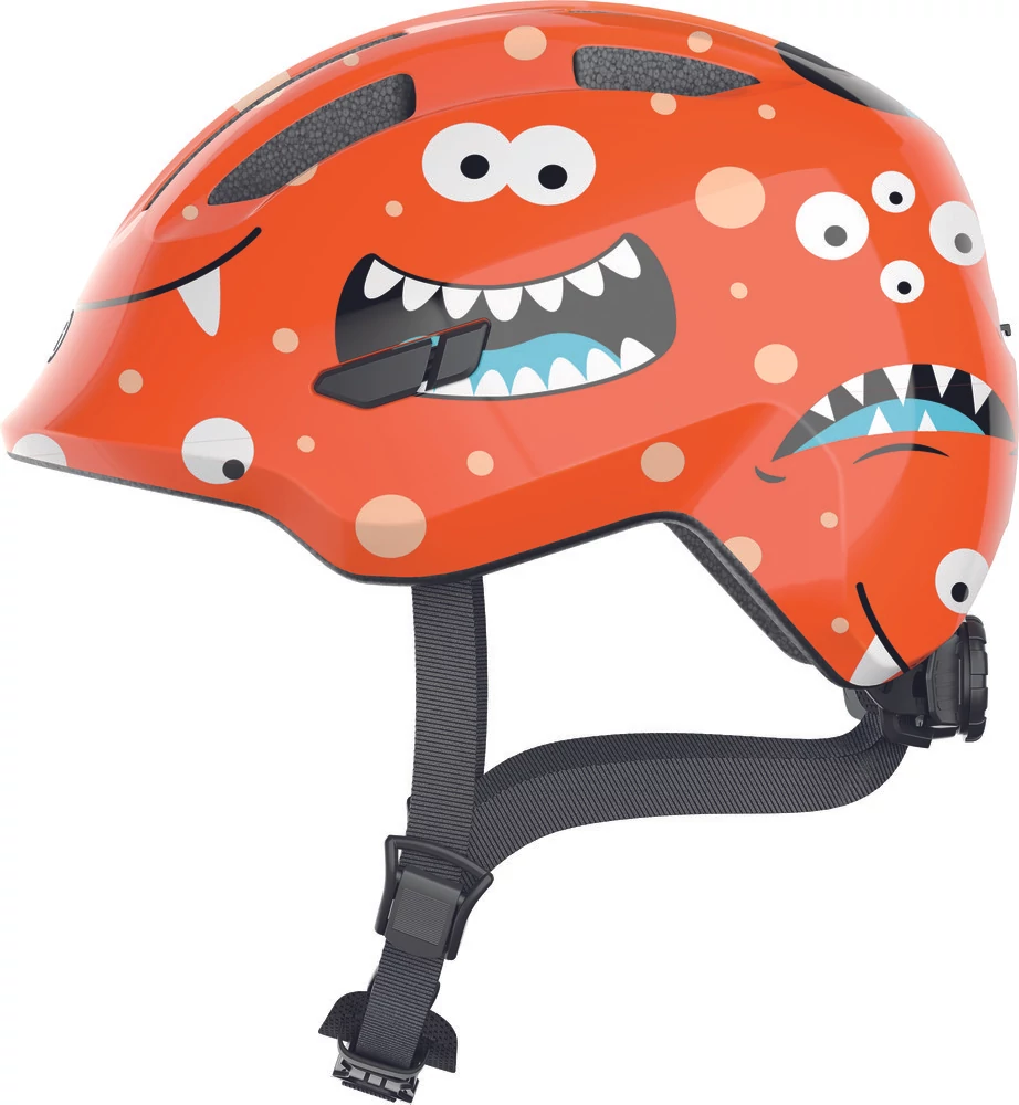 ABUS kerékpáros gyerek sisak Smiley 3.0, In-Mold, orange monster, M (50-55 cm)