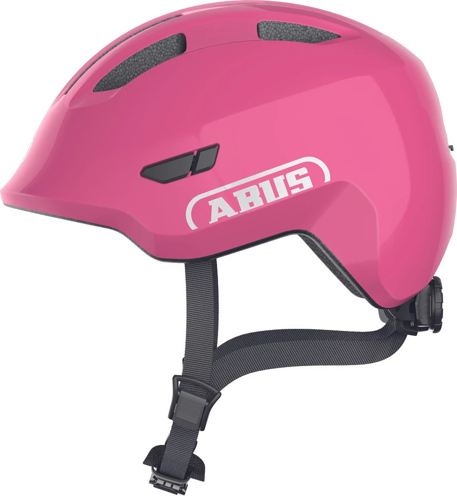 ABUS kerékpáros gyerek sisak Smiley 3.0, In-Mold, shiny pink, M (50-55 cm)