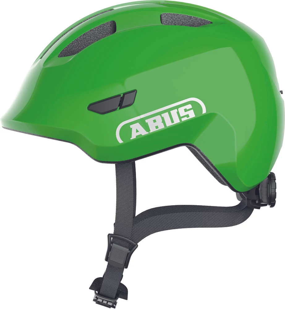 ABUS kerékpáros gyerek sisak Smiley 3.0, In-Mold, shiny green, M (50-55 cm)
