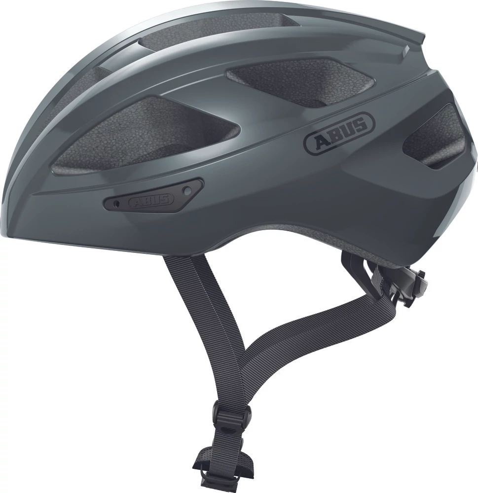 ABUS kerékpáros sport sisak Macator, In-Mold, race grey, M (52-58 cm)