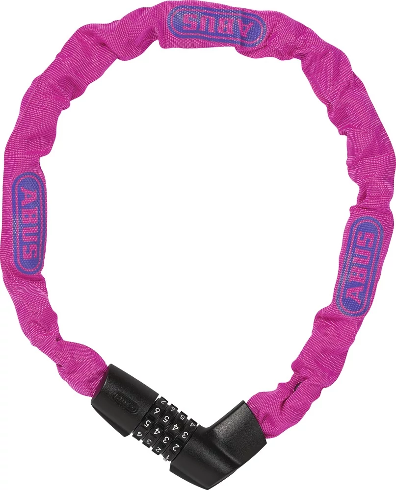 ABUS láncos lakat számzárral Tresor 1385/75, neon pink (6mm)