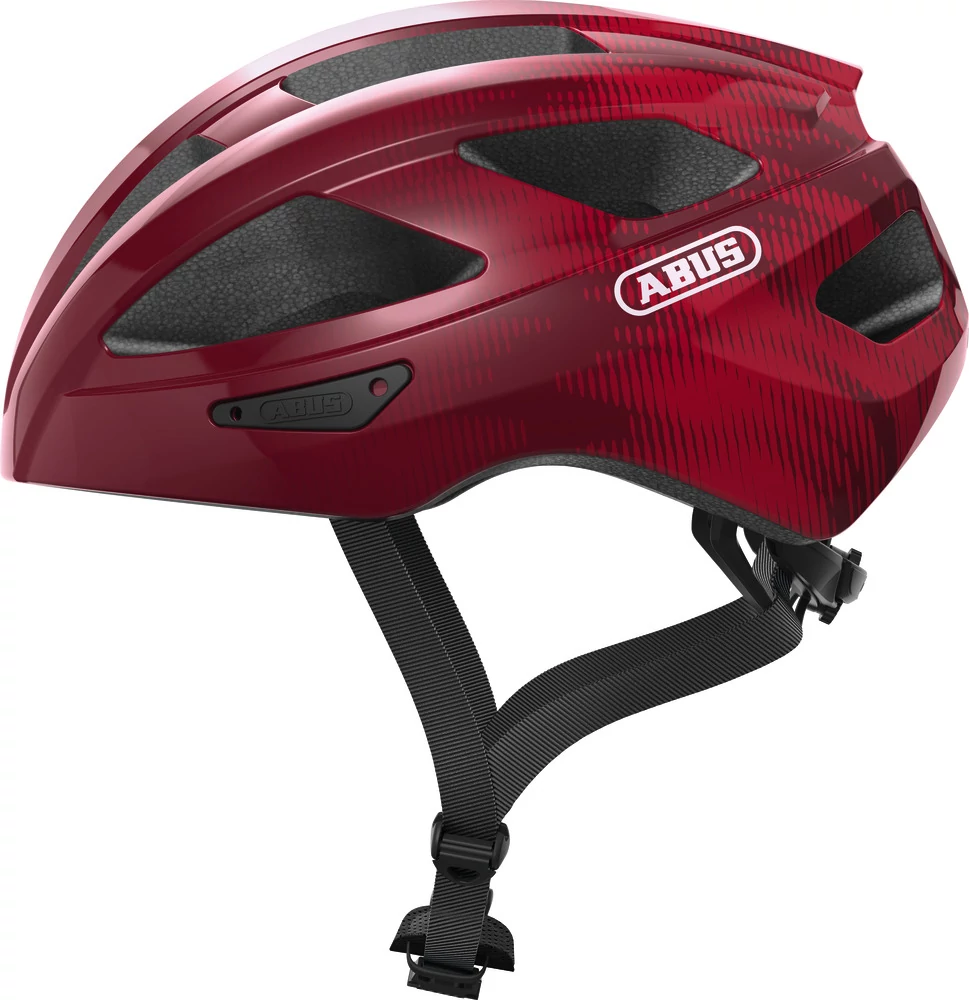 ABUS kerékpáros sport sisak Macator, In-Mold, bordeaux red, S (51-55 cm)