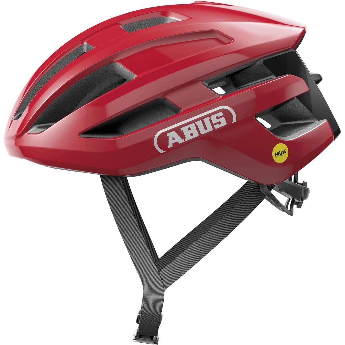 ABUS kerékpáros sport sisak Powerdome MIPS, In-Mold, blaze red, M (54-58 cm)