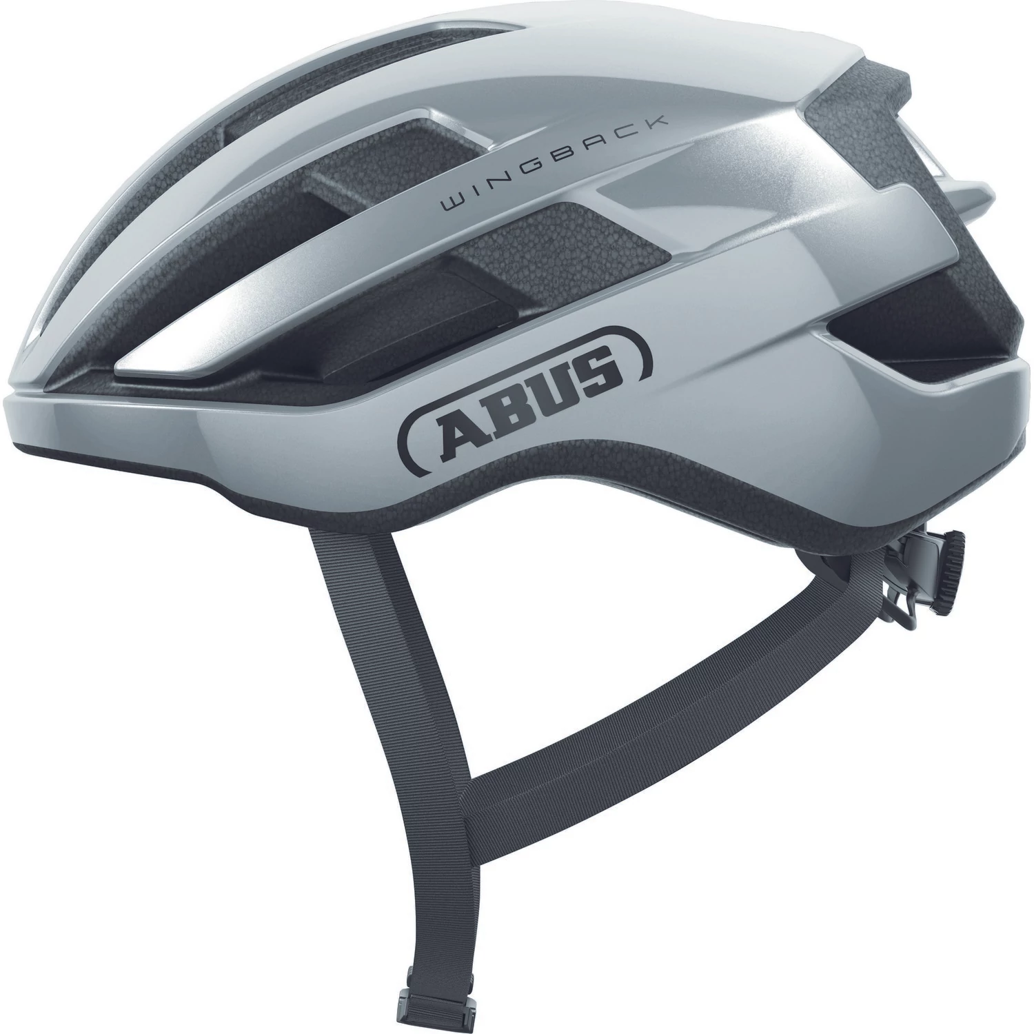 ABUS kerékpáros sport sisak Wingback, In-Mold, gleam silver L (57-61 cm)