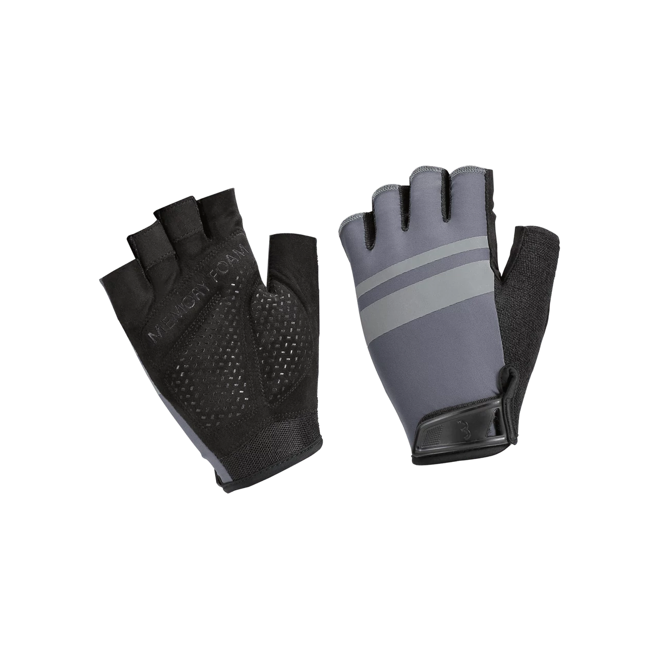 BBW-59 kerékpáros kesztyű HighComfort emlékező szivacsos, szürke XXL