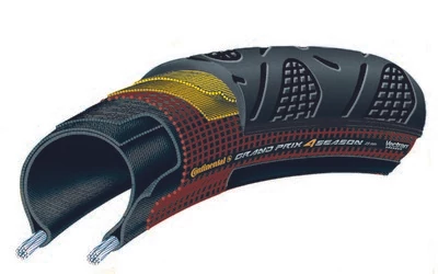 Continental gumiabroncs kerékpárhoz 32-622 Grand Prix 4-Season 700x32C fekete/fekete, DuraSkin hajtogathatós