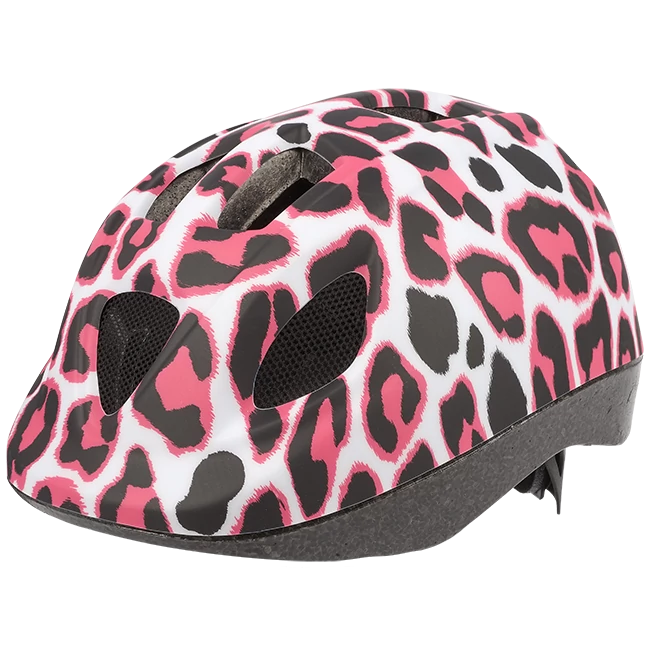 Polisport kerékpáros gyerek sisak Pink Cheetah fehér/pink/mintás, XS (46-53 cm)