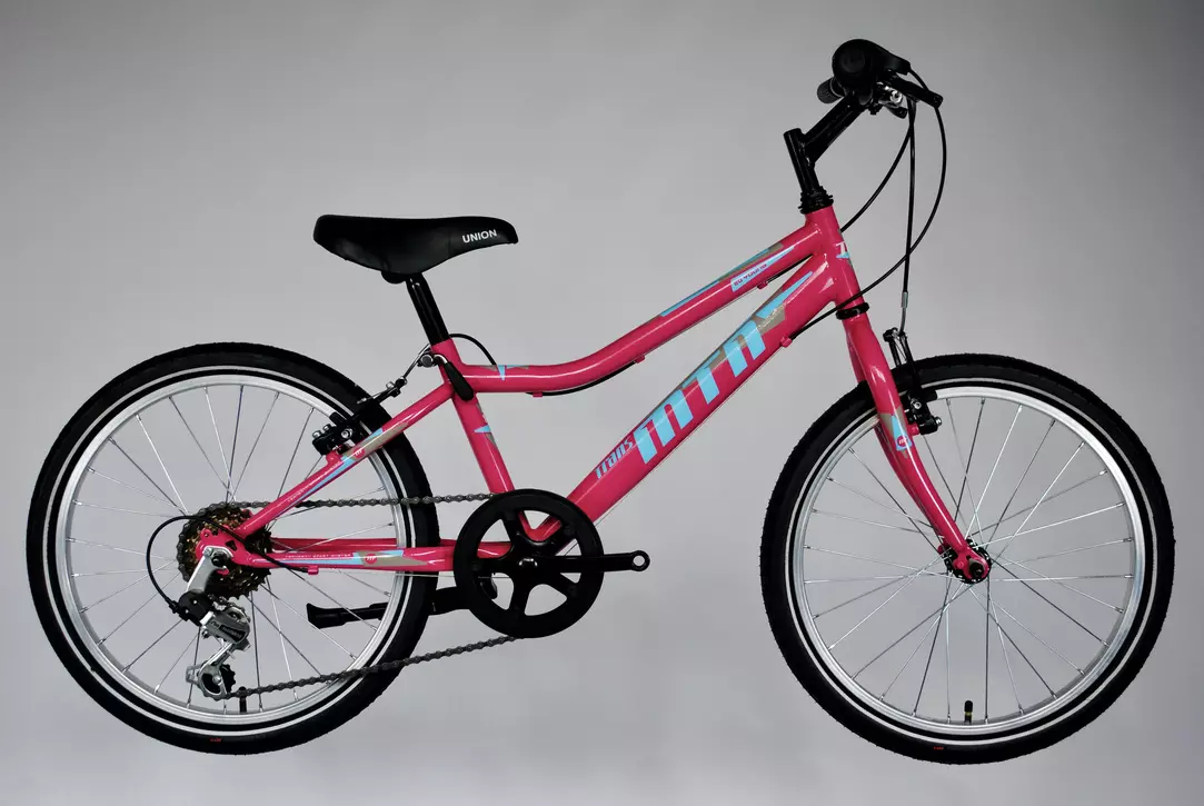 TransMontana MTB 20 acél gyerek kerékpár pink/kék (11