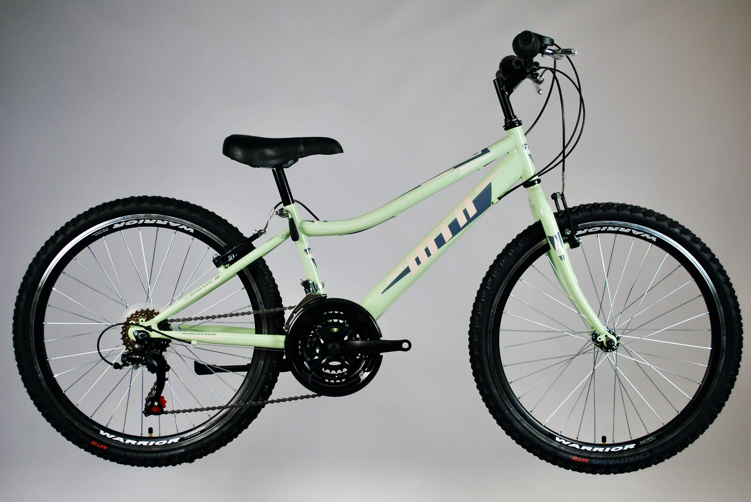 TransMontana MTB 24 Junior Acél gyerek kerékpár pisztácia