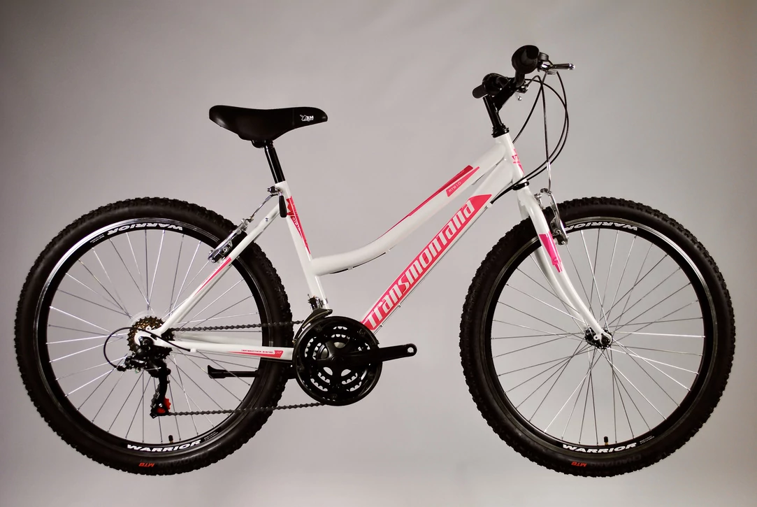 TransMontana MTB kerékpár 1.0 Revo női fehér/pinklila 15