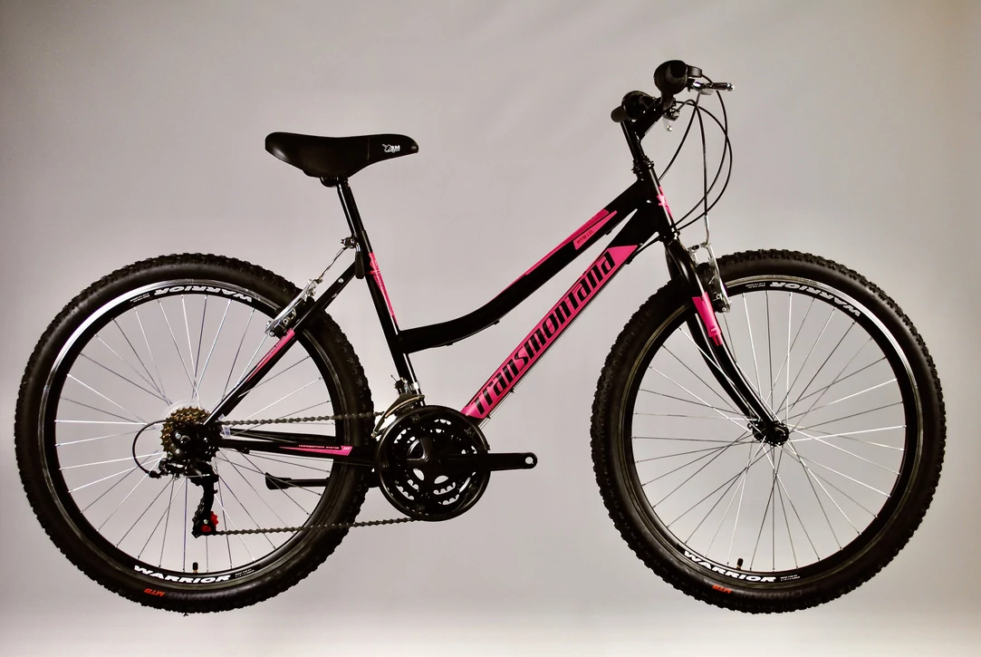 TransMontana MTB kerékpár 1.0 Revo női fekete/pink 17