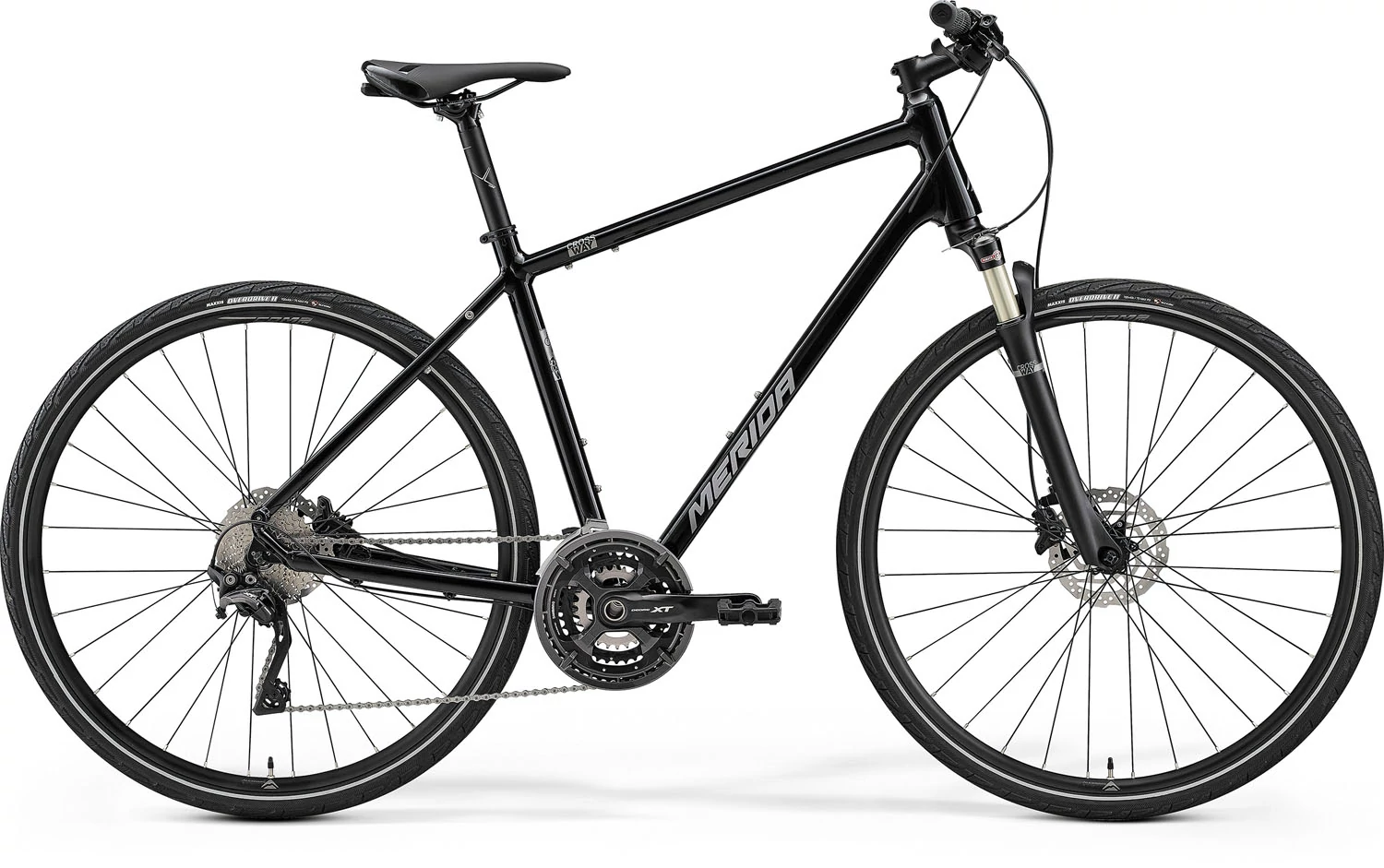 MERIDA 2022 CROSSWAY FÉRFI CROSS TREKKING KERÉKPÁR FEKETE/EZÜST