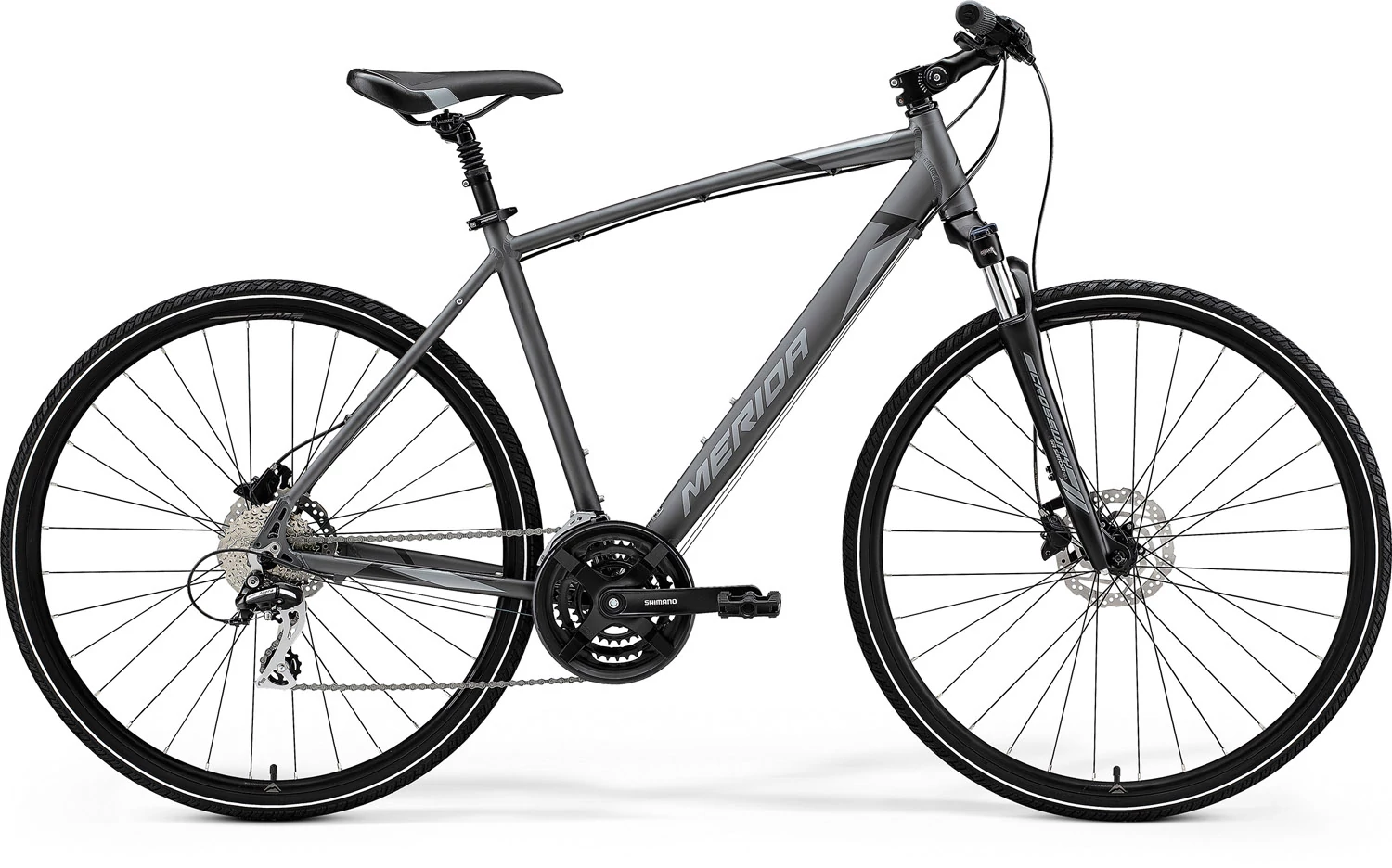 MERIDA 2022 CROSSWAY 20 FÉRFI CROSS TREKKING KERÉKPÁR FEKETE/EZÜST