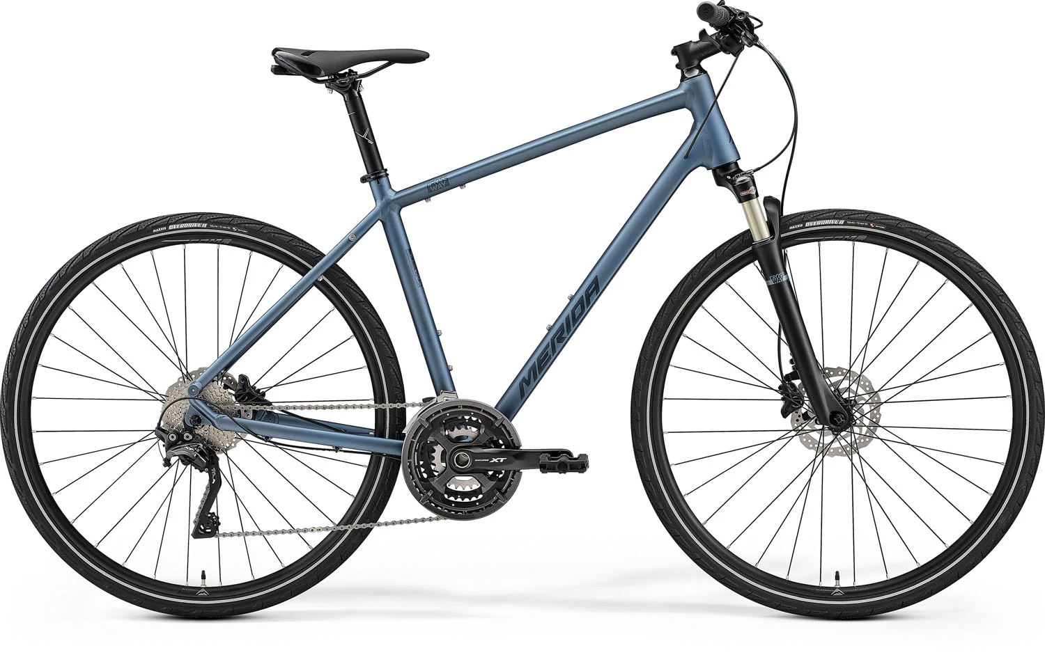 MERIDA 2022 CROSSWAY XT-ED FÉRFI CROSS TREKKING KERÉKPÁR ACÉLKÉK/SÖTÉTKÉK