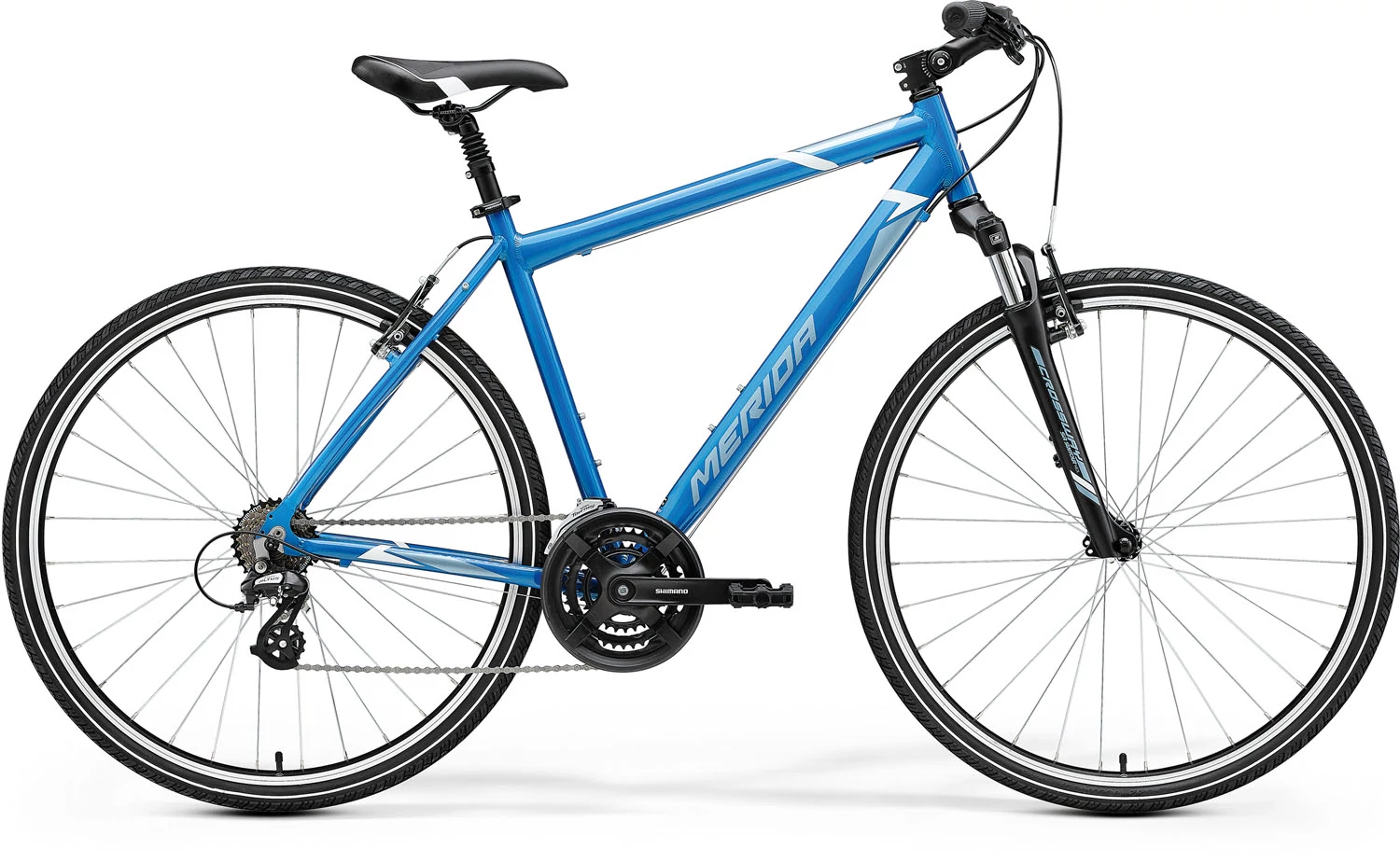 MERIDA 2022 CROSSWAY 10-V FÉRFI CROSS TREKKING KERÉKPÁR KÉK/ACÉLKÉK/FEHÉR
