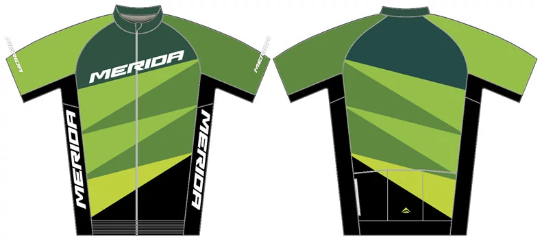 Merida CX Design Pro férfi rövid ujjú mez, zöld/fekete szín, 3XL méret