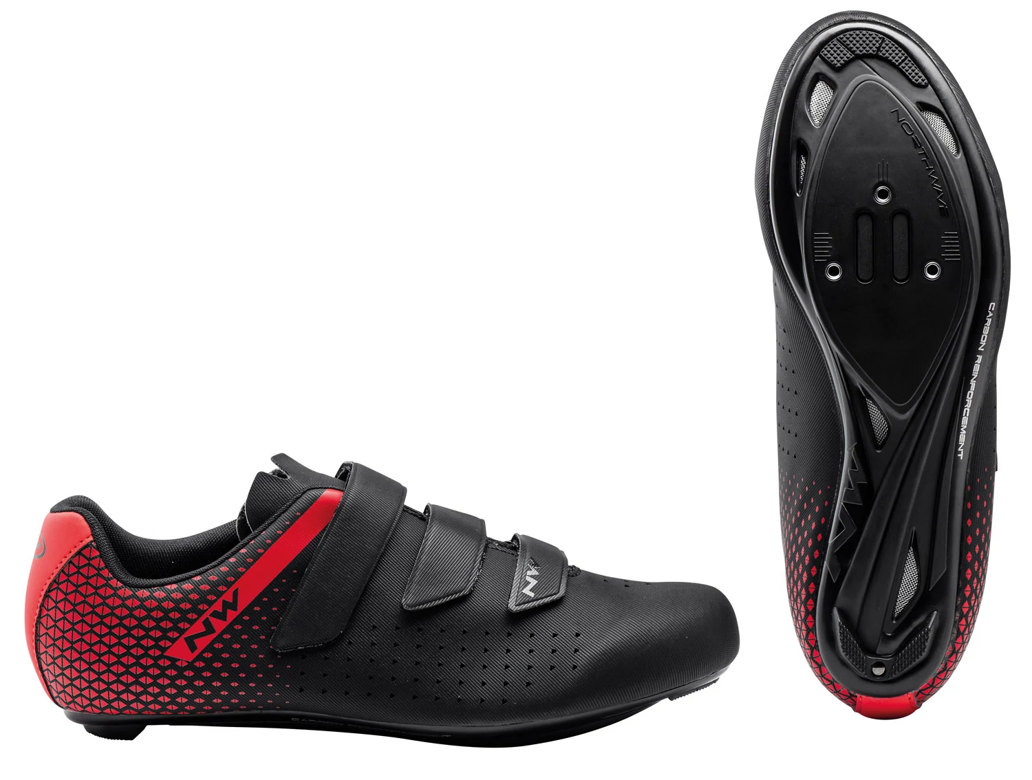 CIPŐ NORTHWAVE ROAD CORE 2 39 FEKETE/PIROS