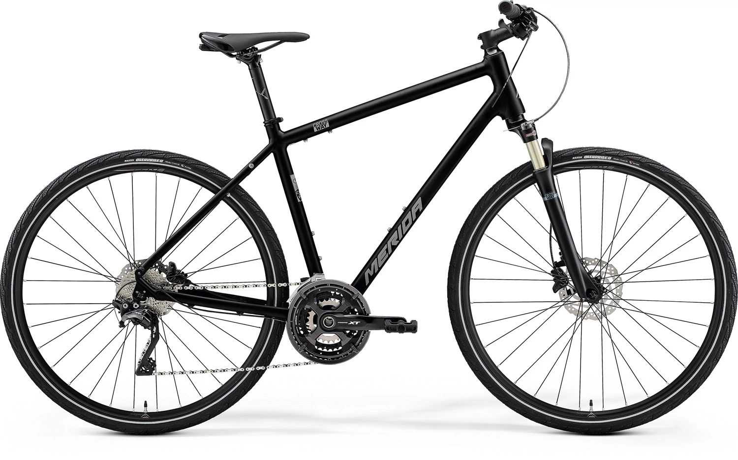 MERIDA 2021 CROSSWAY XT-ED FÉRFI CROSS TREKKING KERÉKPÁR FEKETE(MATT EZÜST)