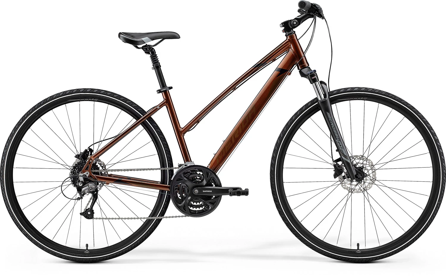 MERIDA 2021 CROSSWAY 40 NŐI CROSS TREKKING KERÉKPÁR BRONZ(BARNA/FEKETE)