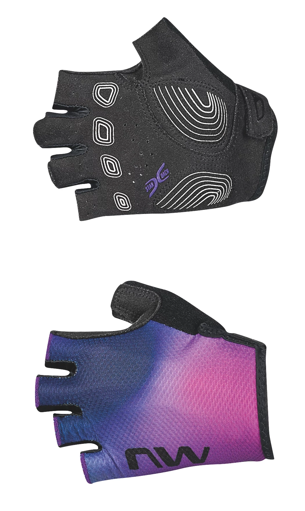Kesztyű NORTHWAVE ACTIVE WMN NŐI RÖVID FEKETE/SZÍNVÁLTÓS