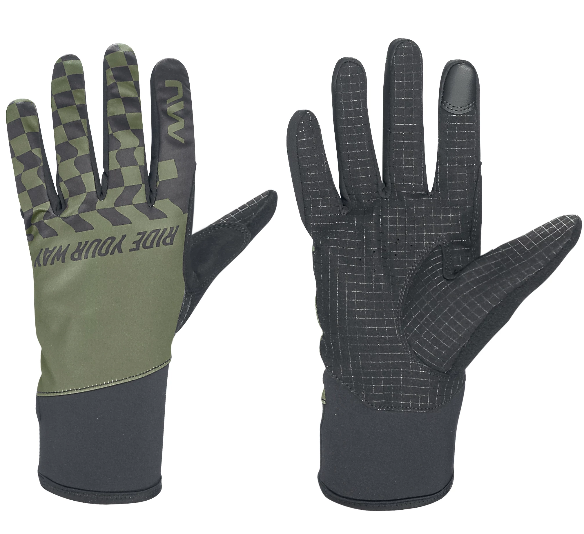 Kesztyű NORTHWAVE téli WINTER ACTIVE ZÖLD/FEKETE
