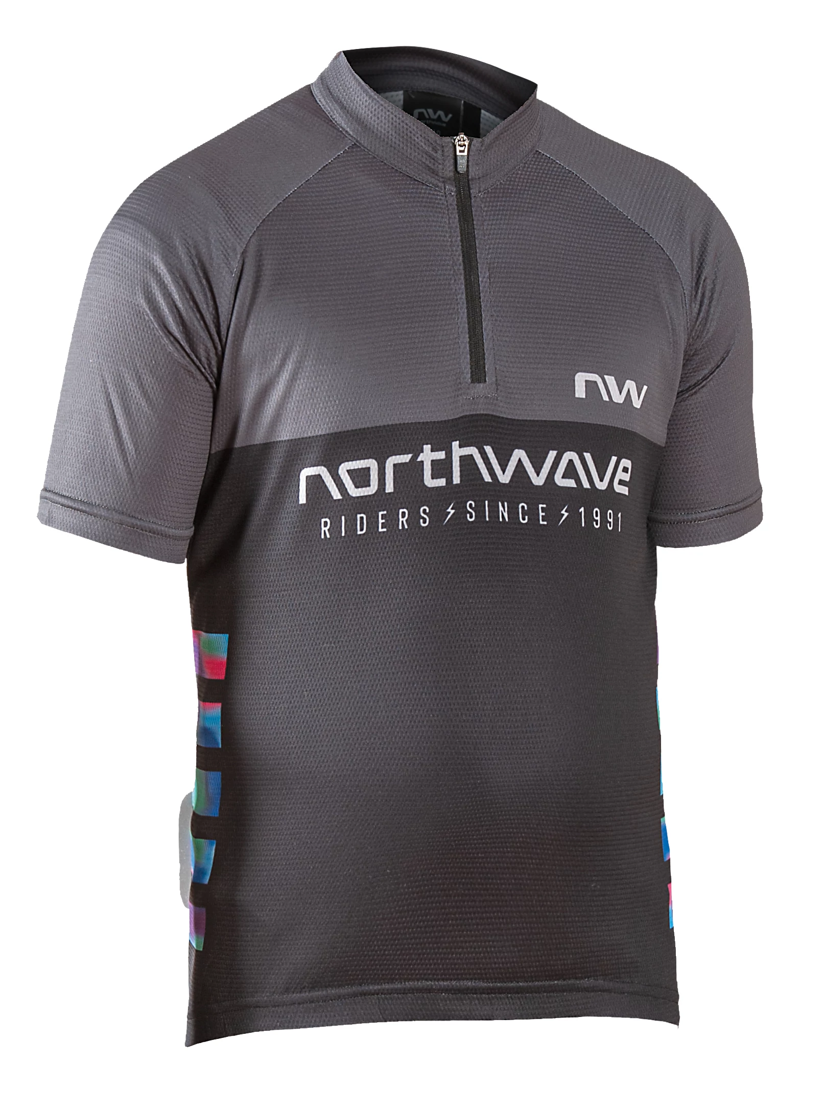 Mez NORTHWAVE FORCE EVO JUNIOR rövid FEKETE/PIROS