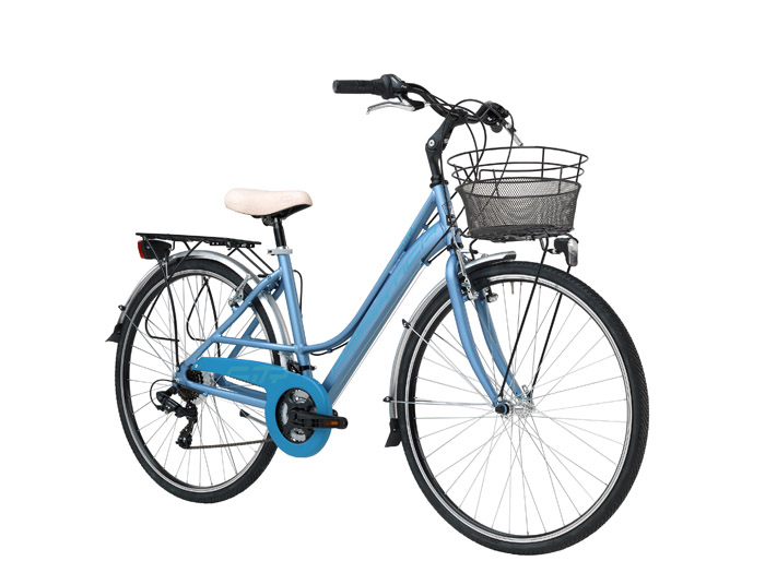 ADRIATICA SITY 3 városi kerékpár 28 18s női kék 45cm