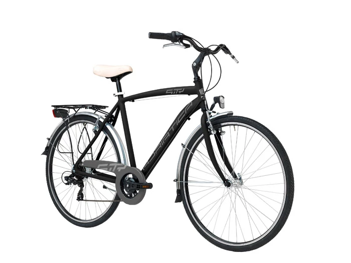 ADRIATICA SITY 3 férfi városi kerékpár 28 18s 55cm fekete