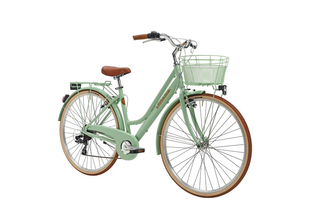ADRIATICA RETRO női városi kerékpár 28 6s 45cm zöld