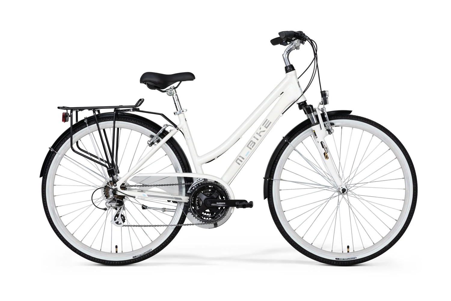 M-BIKE T_BIKE 9 1 NŐI, Trekking kerékpár SELYEM világoskék SELYEM világoskék, 40cm, 28