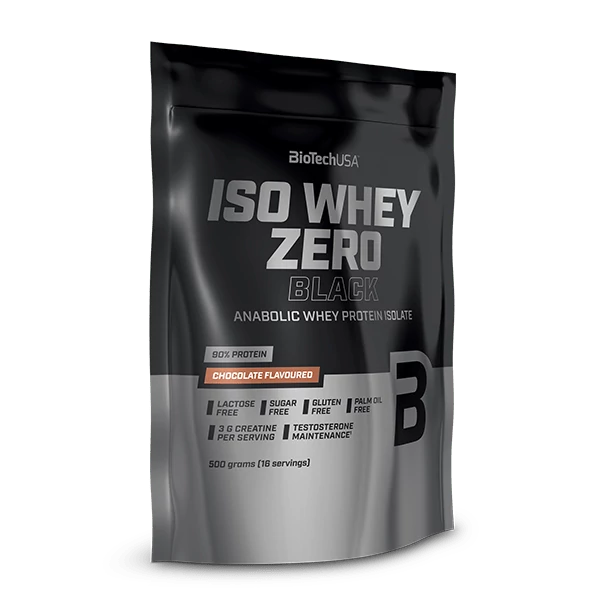 Iso Whey Zero Black tejsavófehérje-izolátum alapú italpor - 500 g vanilia