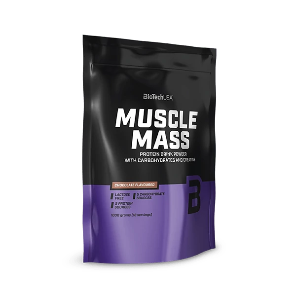Muscle Mass szénhidrát- és fehérjetartalmú italpor - 1000 g vanilia